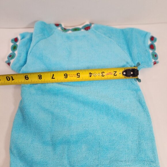 Vintage Turquoise Blue Baby Outfits x 2 Handmade BRAND NEW - Picture 8 of 9